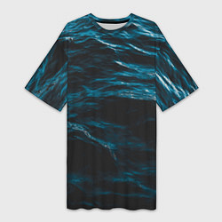 Женская длинная футболка Глубокое море