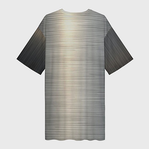 Женская длинная футболка Нержавейка - текстура / 3D-принт – фото 2