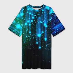 Женская длинная футболка Space - starfall