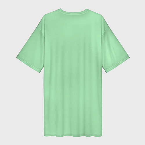 Женская длинная футболка Мятный радуга / 3D-принт – фото 2
