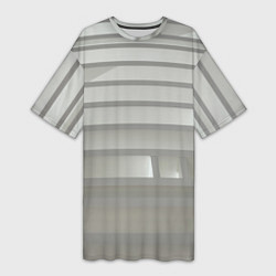 Женская длинная футболка Серый паттерн из различных блоков