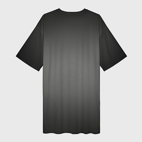 Женская длинная футболка Капибарыня в красном / 3D-принт – фото 2