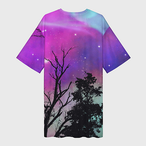 Женская длинная футболка Семейка Аддамс ужасы / 3D-принт – фото 2