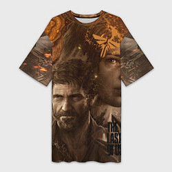Женская длинная футболка Джоэл и Элли - The Last of Us