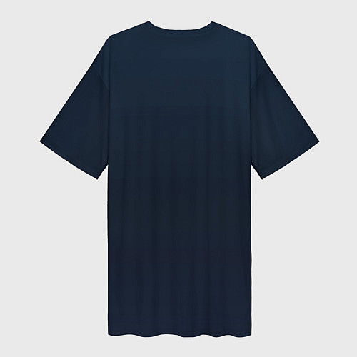 Женская длинная футболка Ночные улицы в неоновом свете / 3D-принт – фото 2