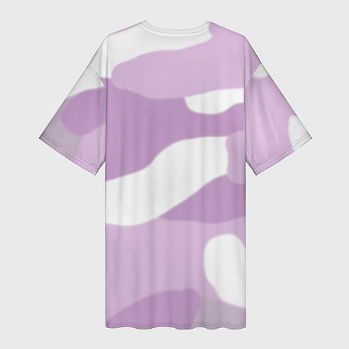 Женская длинная футболка Сова в камуфляже / 3D-принт – фото 2