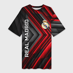Женская длинная футболка Real Madrid art