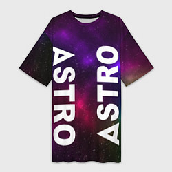 Женская длинная футболка Astro star