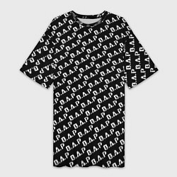 Женская длинная футболка B A P black n white pattern