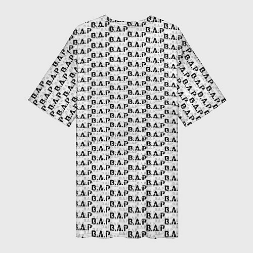 Женская длинная футболка B A P pattern logo / 3D-принт – фото 2