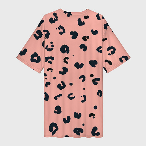 Женская длинная футболка Розовая пантера / 3D-принт – фото 2
