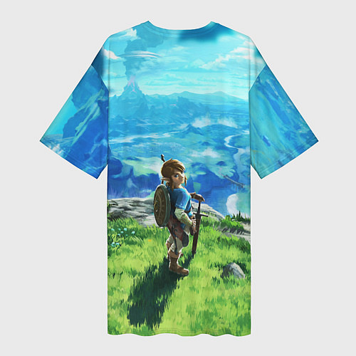 Женская длинная футболка Link / 3D-принт – фото 2