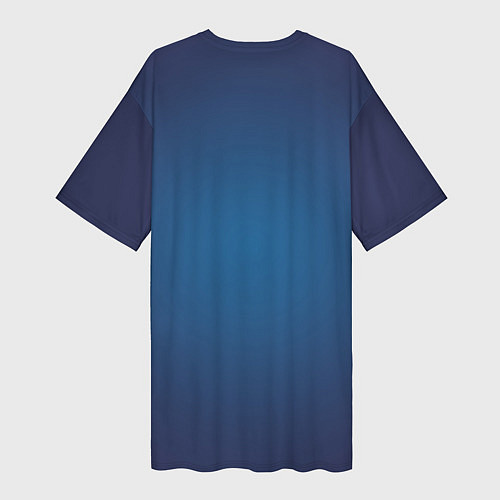 Женская длинная футболка Фэнтези женщина русалка с цветами / 3D-принт – фото 2