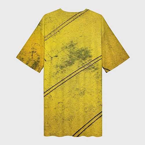 Женская длинная футболка Абстрактная ярко-золотая текстура / 3D-принт – фото 2