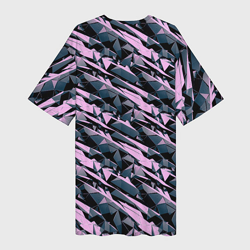 Женская длинная футболка Symmetry in geometry / 3D-принт – фото 2