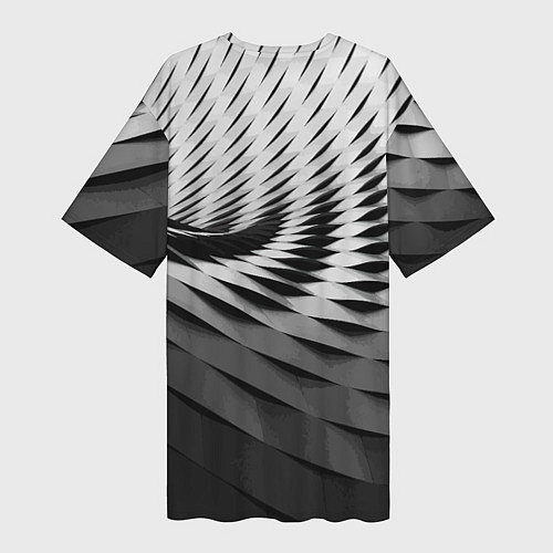 Женская длинная футболка Авангардный модный паттерн / 3D-принт – фото 2