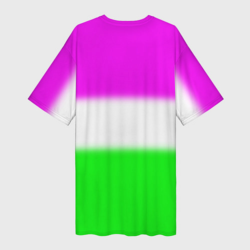 Женская длинная футболка Алина- Алинка-малинка / 3D-принт – фото 2