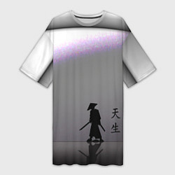 Женская длинная футболка Путь Samurai