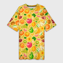 Женская длинная футболка Fruit abundance