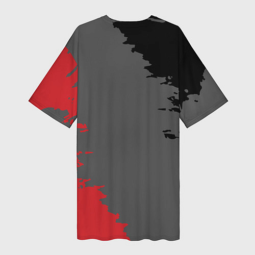 Женская длинная футболка Audi sport grunge / 3D-принт – фото 2