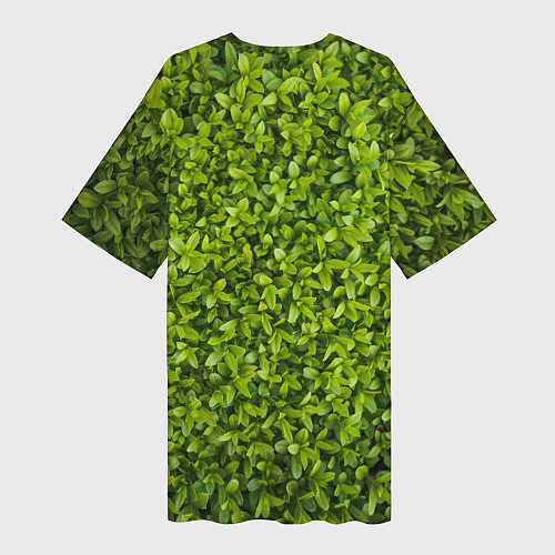 Женская длинная футболка Зеленая травка / 3D-принт – фото 2