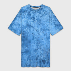 Женская длинная футболка Синий камень