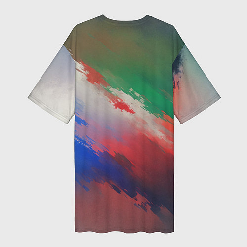Женская длинная футболка Абстрактный туман / 3D-принт – фото 2