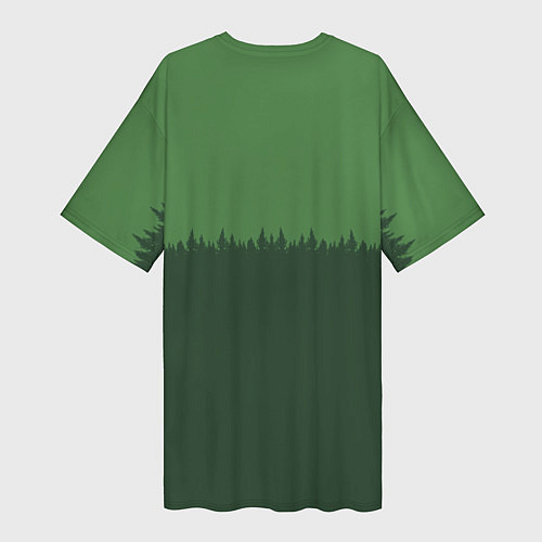 Женская длинная футболка Погранзастава / 3D-принт – фото 2