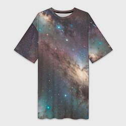 Женская длинная футболка Бескрайняя Вселенная