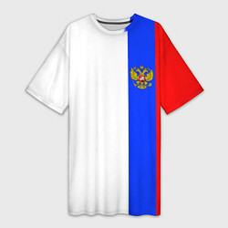 Женская длинная футболка Цвета России - герб