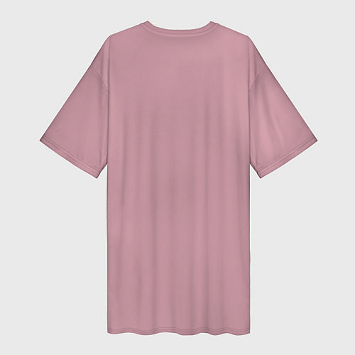 Женская длинная футболка Единорог розовая грива / 3D-принт – фото 2