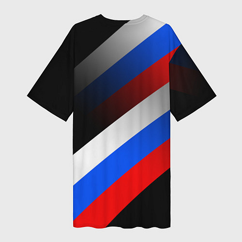 Женская длинная футболка Пограничные войска - флаг РФ / 3D-принт – фото 2