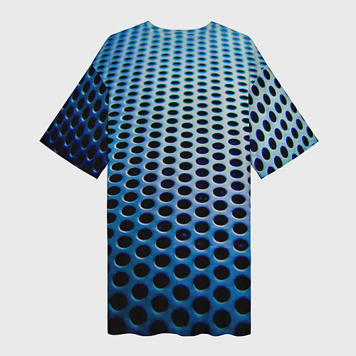 Женская длинная футболка Металическая текстура / 3D-принт – фото 2