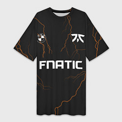 Женская длинная футболка Форма Fnatic молнии