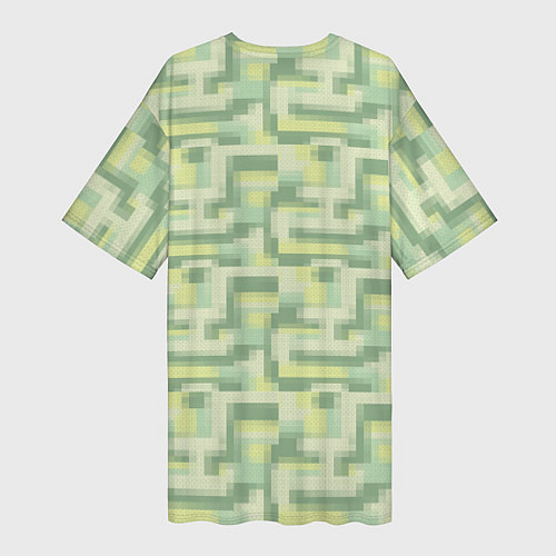 Женская длинная футболка Зеленые слаймы стардью / 3D-принт – фото 2