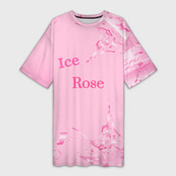 Женская длинная футболка Ice Rose