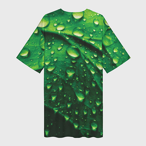 Женская длинная футболка Утренняя роса / 3D-принт – фото 2