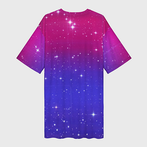 Женская длинная футболка Daft Punk Discovery / 3D-принт – фото 2