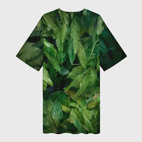 Женская длинная футболка Горилла в джунгях / 3D-принт – фото 2