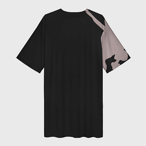 Женская длинная футболка Gaimin Gladiators Splash / 3D-принт – фото 2