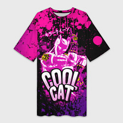 Женская длинная футболка Jo Jo - Королева убийца cool cat