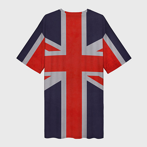 Женская длинная футболка Asking Alexandria британский флаг / 3D-принт – фото 2