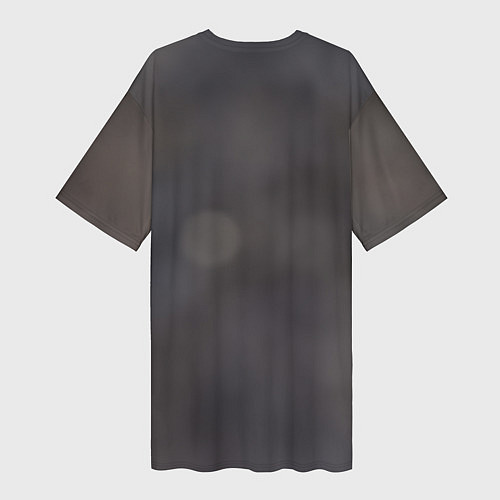 Женская длинная футболка Мордочка забавного поросёнка / 3D-принт – фото 2