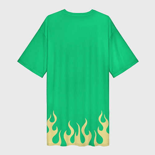 Женская длинная футболка Astro fire / 3D-принт – фото 2