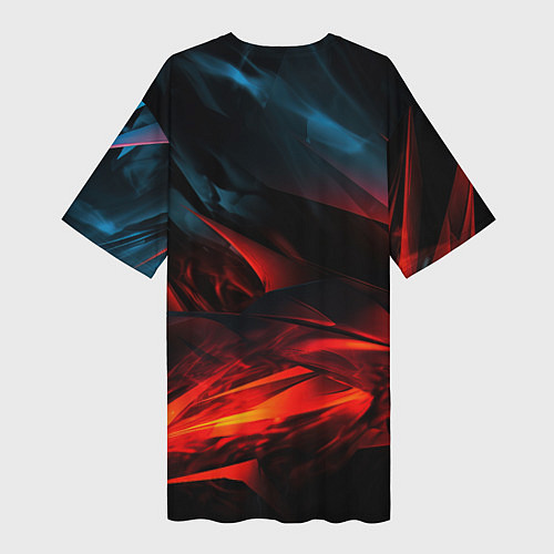 Женская длинная футболка Baldurs Gate 3 logo / 3D-принт – фото 2