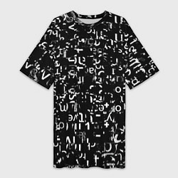 Женская длинная футболка Abstract secred code