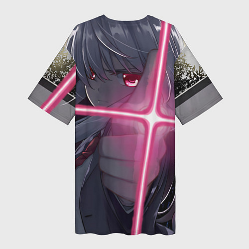 Женская длинная футболка Touhou Project Рейсен Удонгейн Инаба / 3D-принт – фото 2