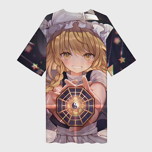 Женская длинная футболка Touhou Project Marisa Kirisame / 3D-принт – фото 2
