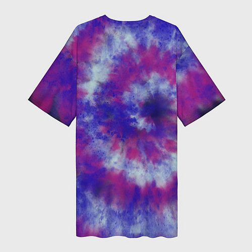 Женская длинная футболка Tie-Dye дизайн / 3D-принт – фото 2