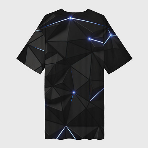 Женская длинная футболка Stafield logo black / 3D-принт – фото 2